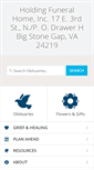 Mobile Screenshot of holdingfuneralhome.com