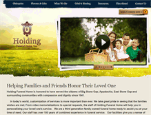 Tablet Screenshot of holdingfuneralhome.com